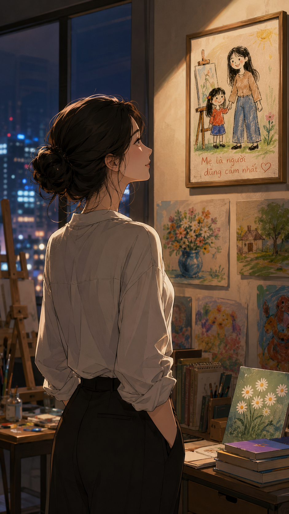 Cúc Họa Mi Nở Trong Gió Ngược