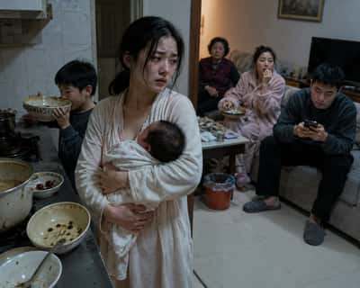 Mới Sinh Con Một Tuần, Tôi Bị Đói Ngay Trong Nhà Chồng
