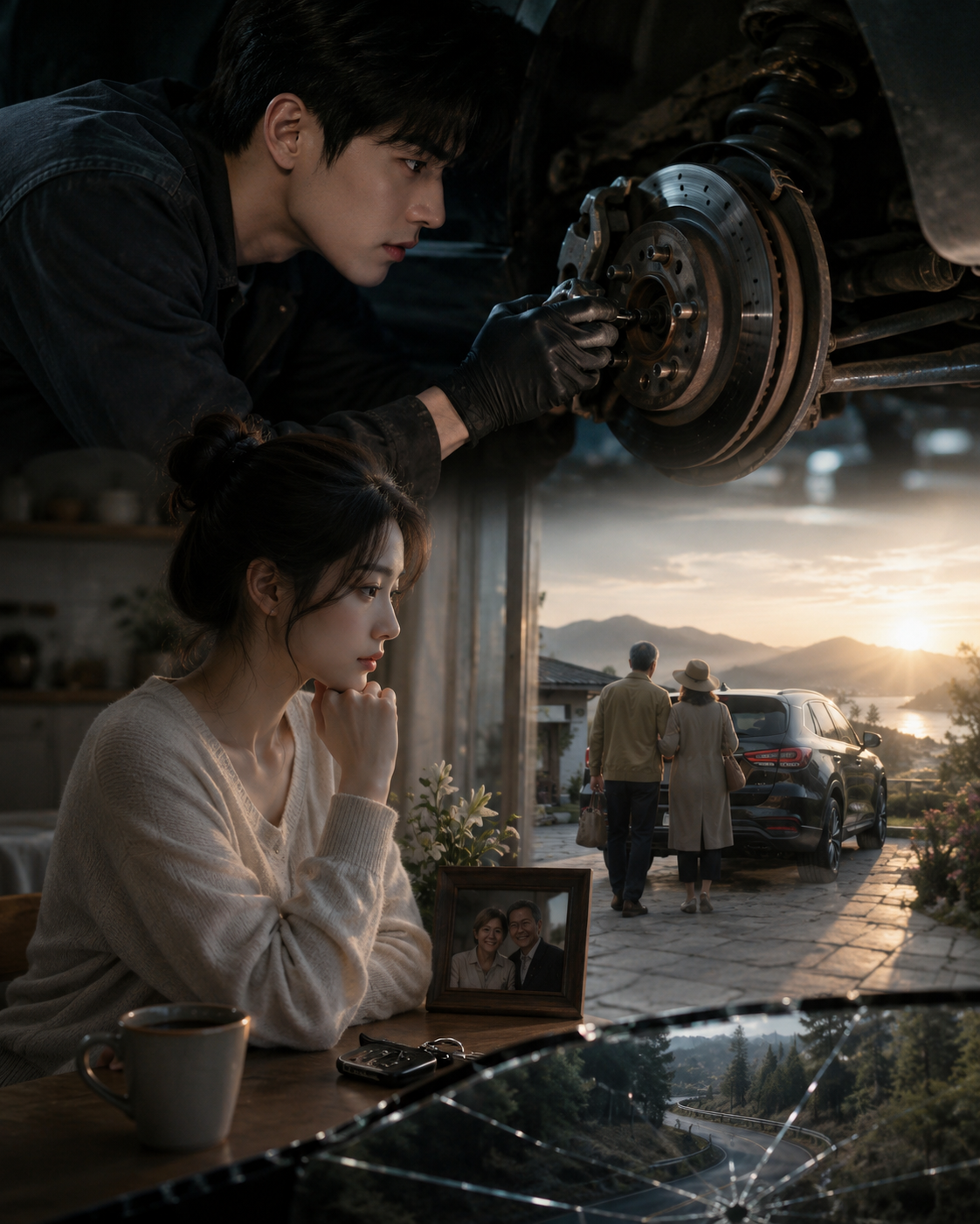 Phanh Xe Dưới Vỏ Bọc Dịu Dàng