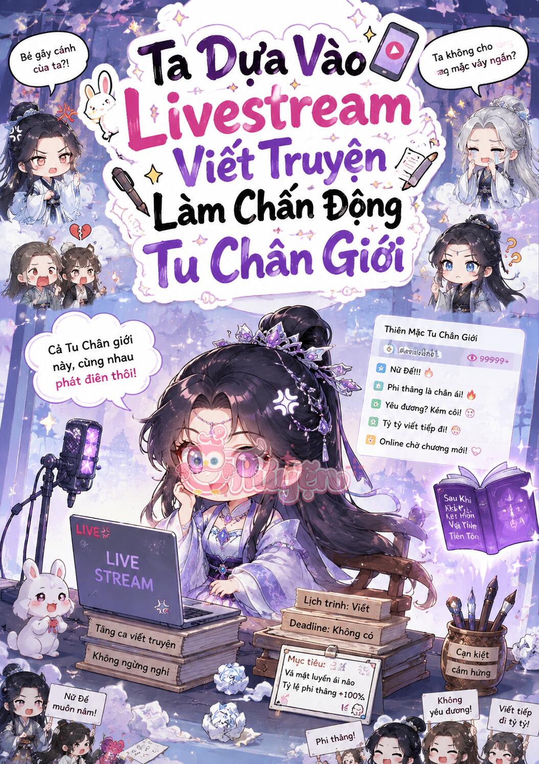 Ta Dựa Vào Livestream Viết Truyện Làm Chấn Động Tu Chân Giới