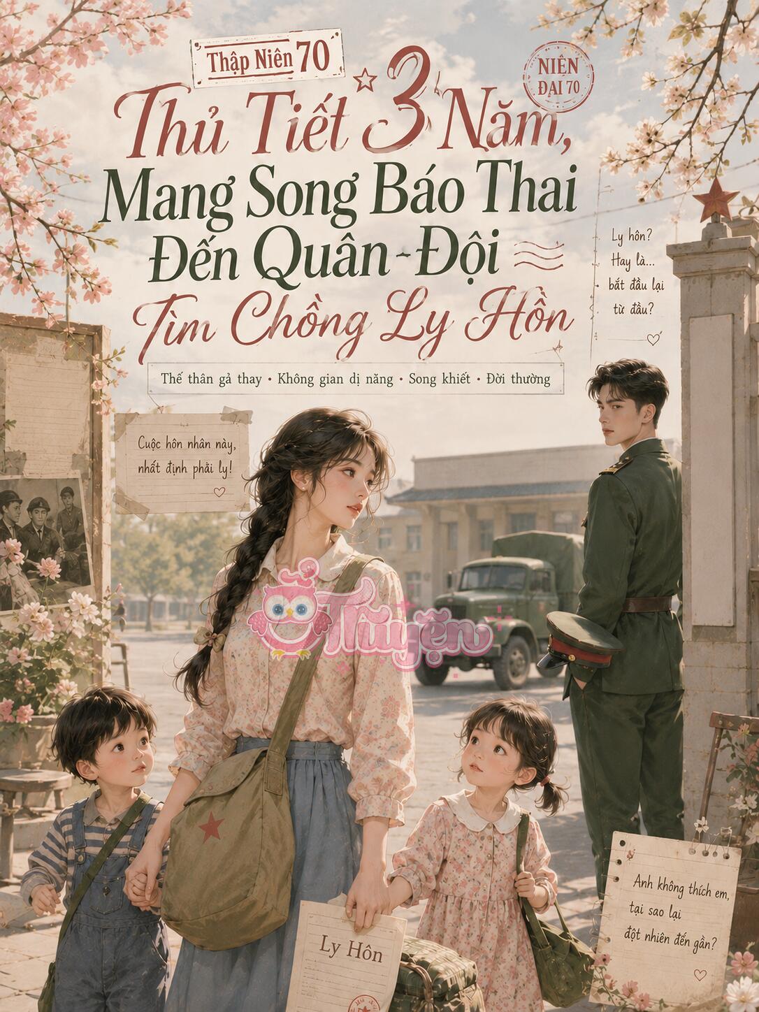 Thập Niên 70 Thủ Tiết 3 Năm, Mang Song Bào Thai Đến Quân Đội Tìm Chồng Ly Hôn
